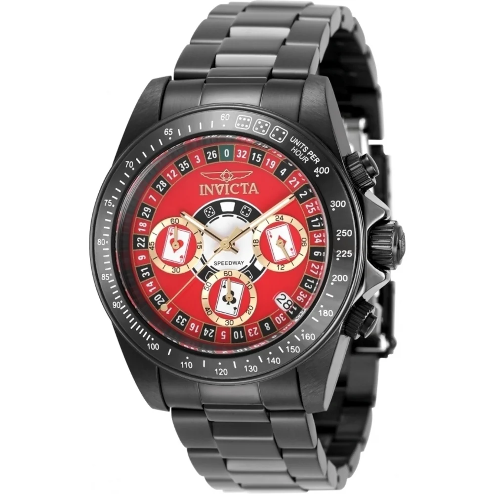 NWT Invicta 50497  Speedway | Quartz | Red | Men's Watch